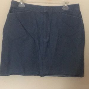 New light blue jean mini skirt